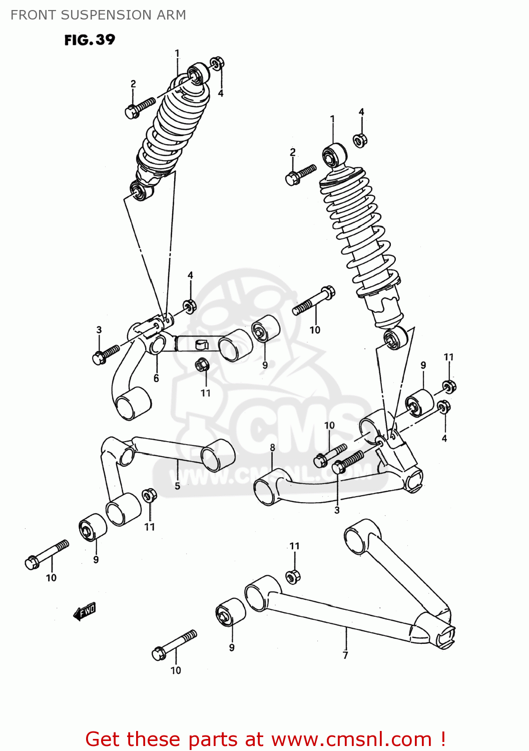 Suzuki LTF4WDX KING QUAD 1991 (M) USA (E03) KINGQUAD KINGQUAD FRONT