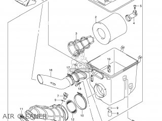 AIR CLEANER - LT-Z400Z QUAD SPORT 2009 (K9) USA (E03) QUADSPORT QUAD-SPORT