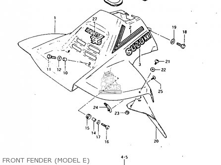 Suzuki LT125 1983 (D) parts lists and schematics