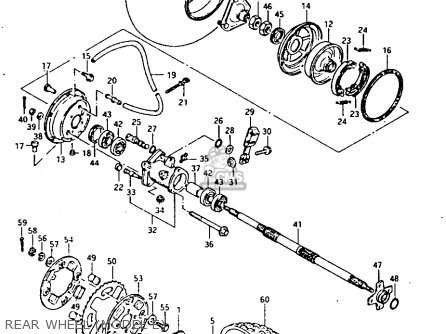 Suzuki LT125 1983 (D) parts lists and schematics