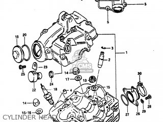 Suzuki LT125 1983 (D) USA (E03) parts lists and schematics