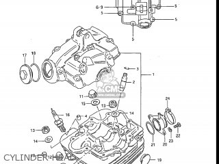 Suzuki LT125 1986 (G) USA (E03) parts lists and schematics