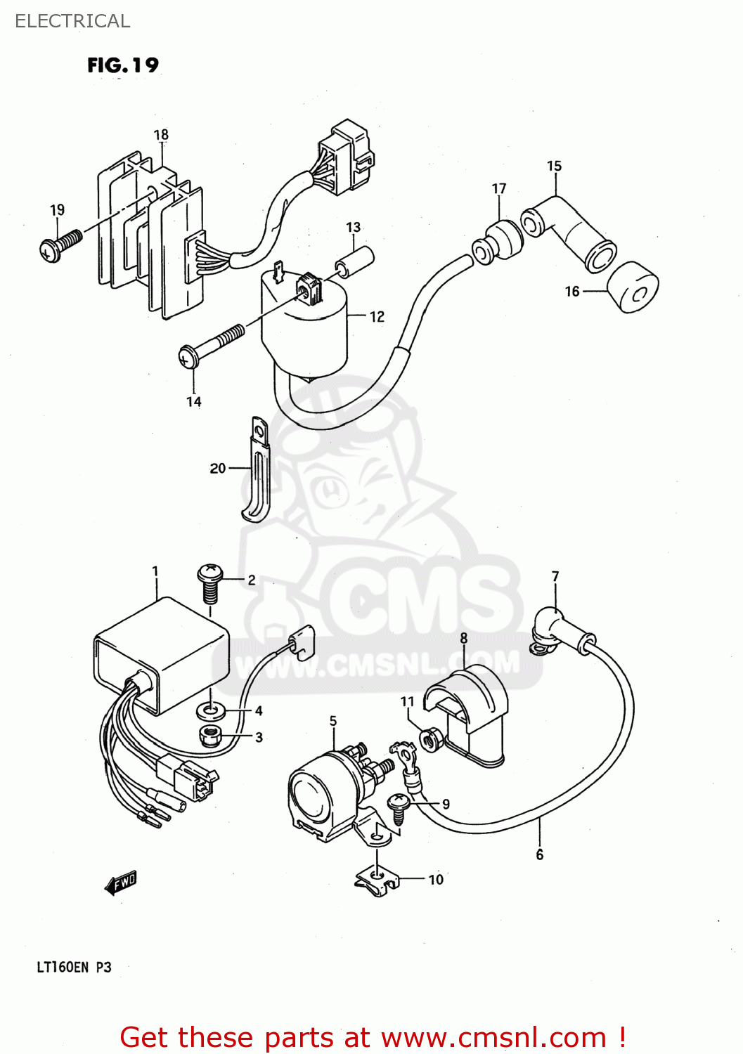 Filtre à Huile Champion Pour Quad Suzuki 160 Lt-F Quadrunner 1990 à - Foto 3