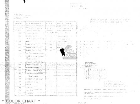 * COLOR CHART * - LT230E 1990 (L)