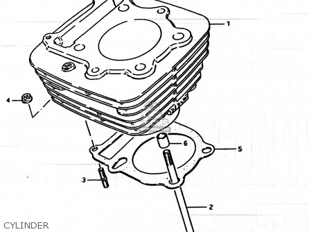 Suzuki LT250EF 1985 (F2) parts lists and schematics