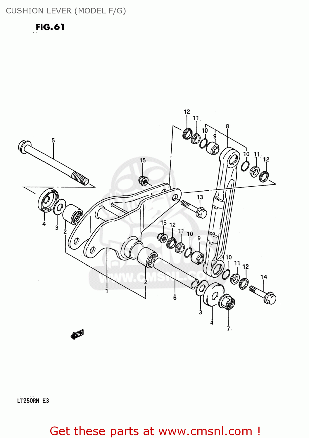 Suzuki LT250R QUAD RACER 1985 (F) USA (E03) QUADRACER QUADRACER