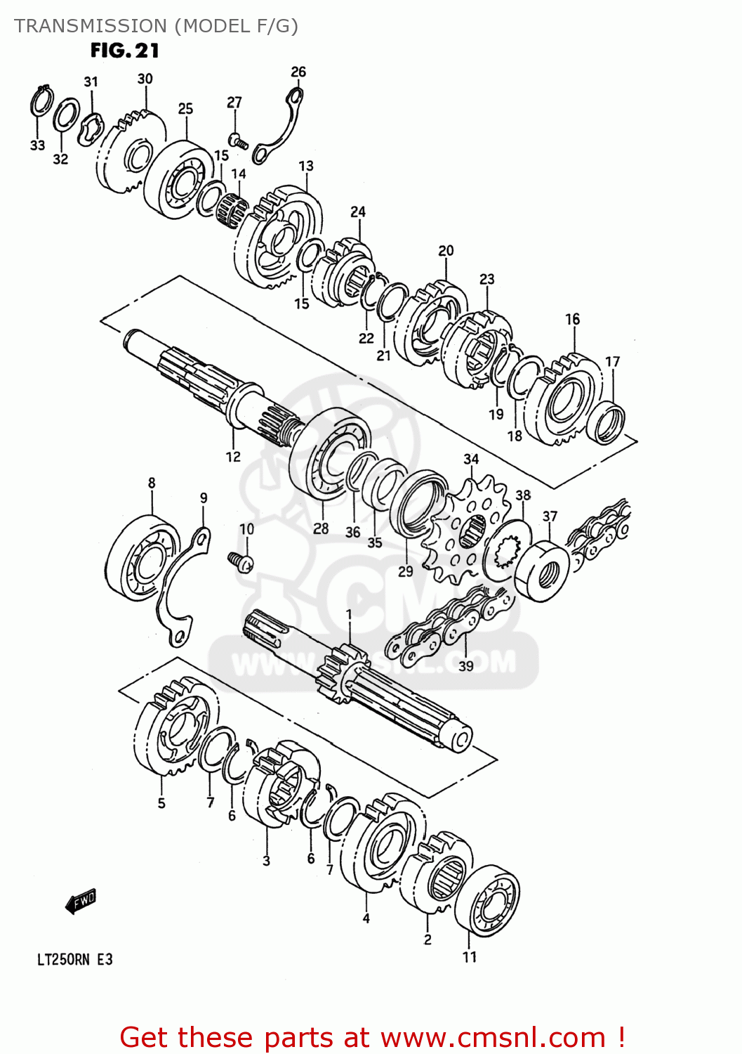 Suzuki LT250R QUAD RACER 1985 (F) USA (E03) QUADRACER QUADRACER