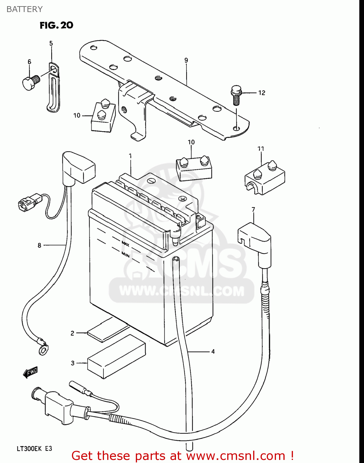 Suzuki LT300E QUAD RUNNER 1988 (J) USA (E03) QUADRUNNER QUADRUNNER