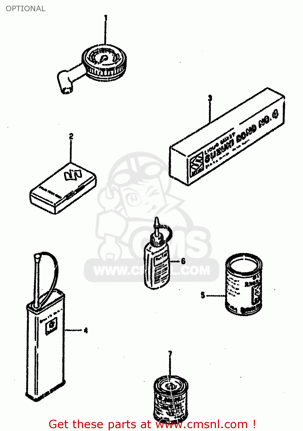 Suzuki LT50 1988 (J) OPTIONAL - buy original OPTIONAL spares online