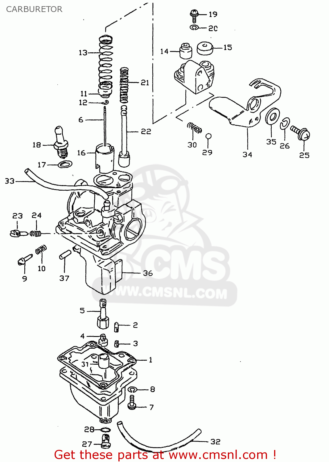 Suzuki Lt50 2000 (y) Carburetor - schematic partsfiche 2000 arctic cat 500 4x4 atv wiring diagram 