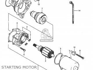 Suzuki LT80 1990 (L) USA (E03) parts lists and schematics