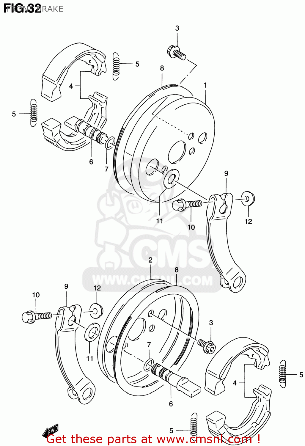Suzuki LT80 QUAD SPORT 2001 (K1) USA (E03) QUADSPORT QUADSPORT FRONT