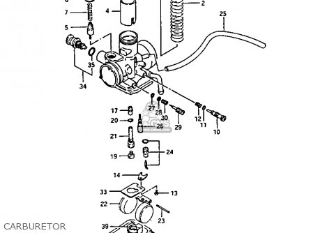 Suzuki Ltf230 1987 (h) parts list partsmanual partsfiche suzuki quadrunner fuel line diagram 