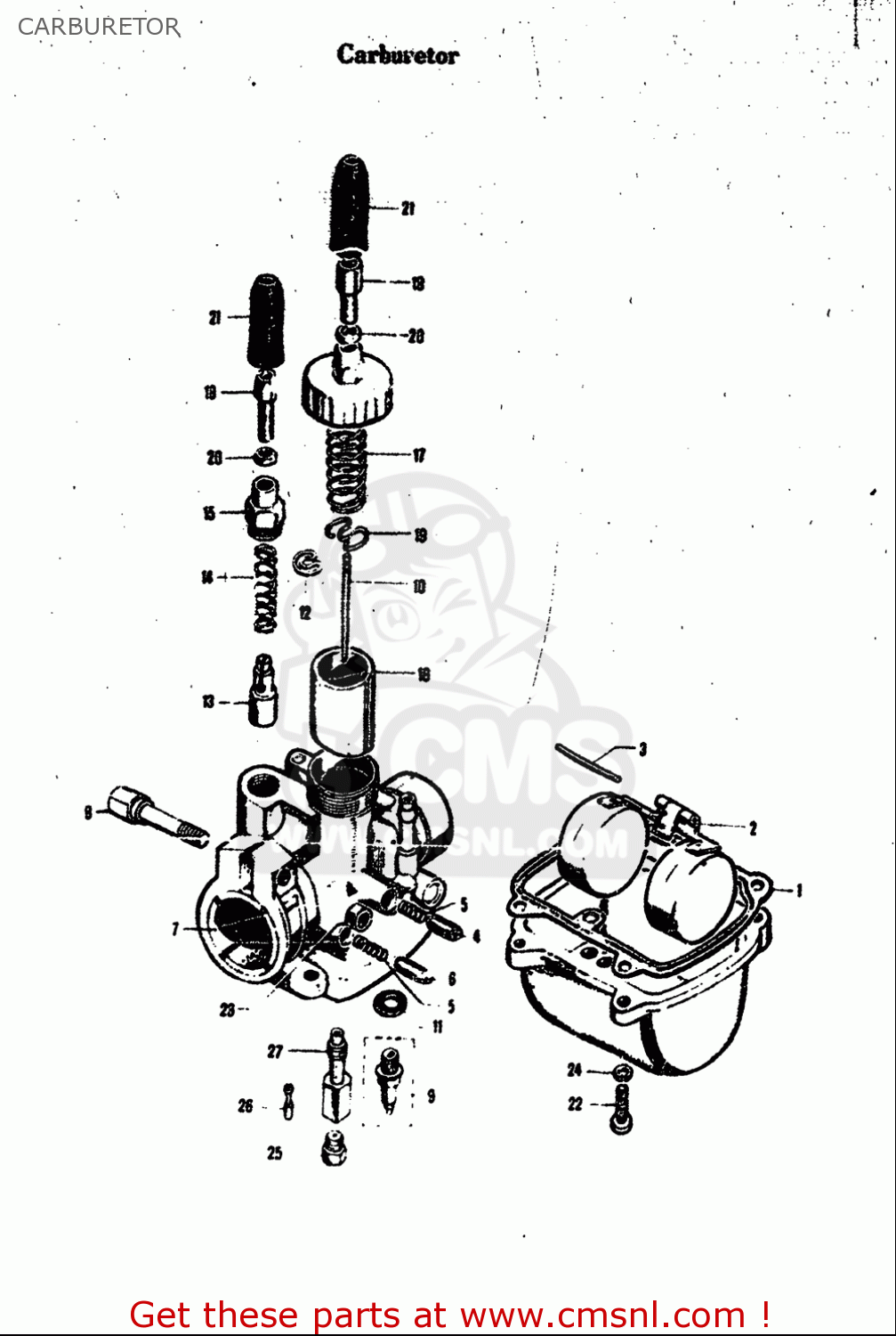 CARBURETOR M15 M15D M12 1968 USA (E03)