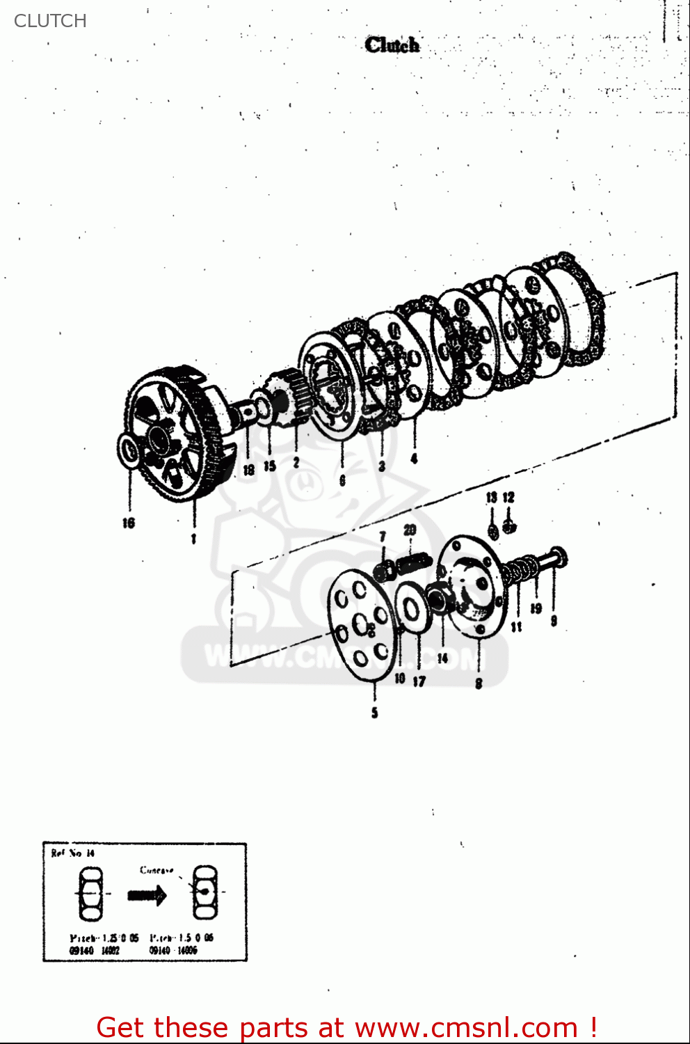 CLUTCH M15 M15D M12 1968 USA (E03)