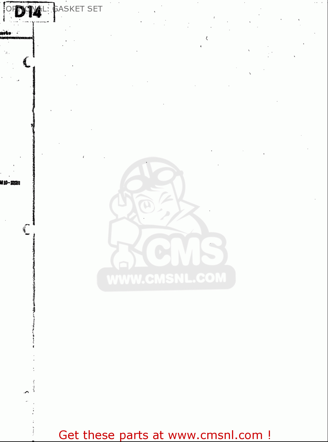 OPTIONAL: GASKET SET M15 M15D M12 1968 USA (E03)