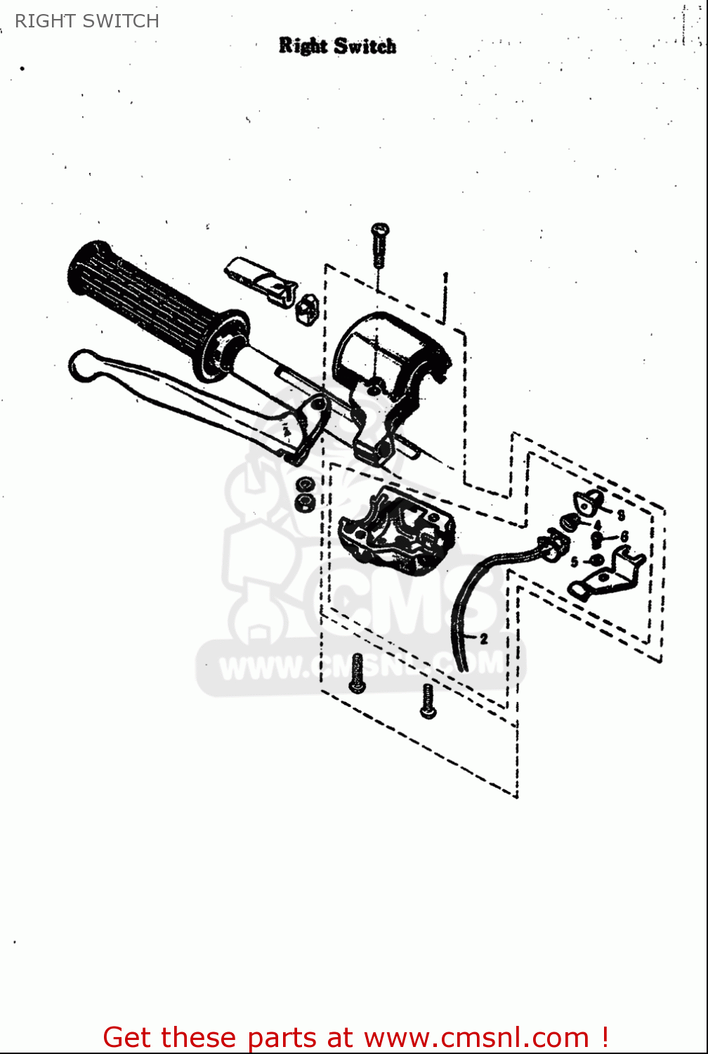 RIGHT SWITCH M15 M15D M12 1968 USA (E03)
