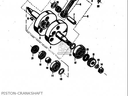 PISTON-CRANKSHAFT - M15 M15D M12 1968 USA (E03)