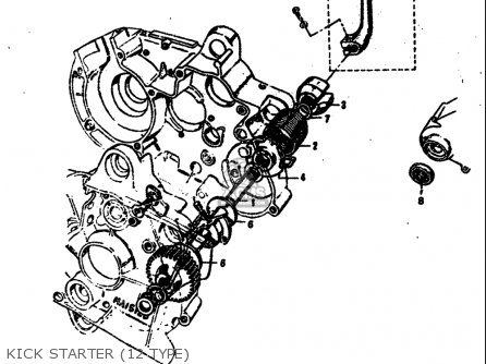 KICK STARTER (12 TYPE) - M15 M15D M12 1968 USA (E03)