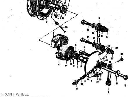 FRONT WHEEL - M15 M15D M12 1968 USA (E03)