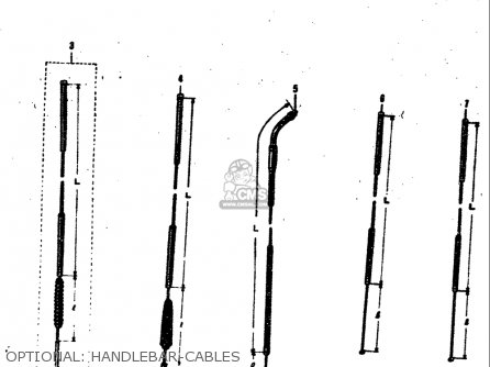 OPTIONAL: HANDLEBAR-CABLES - M15 M15D M12 1968 USA (E03)