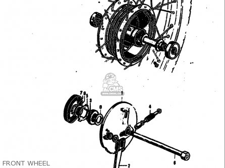 FRONT WHEEL - M15 M15D M12 1968 USA (E03)