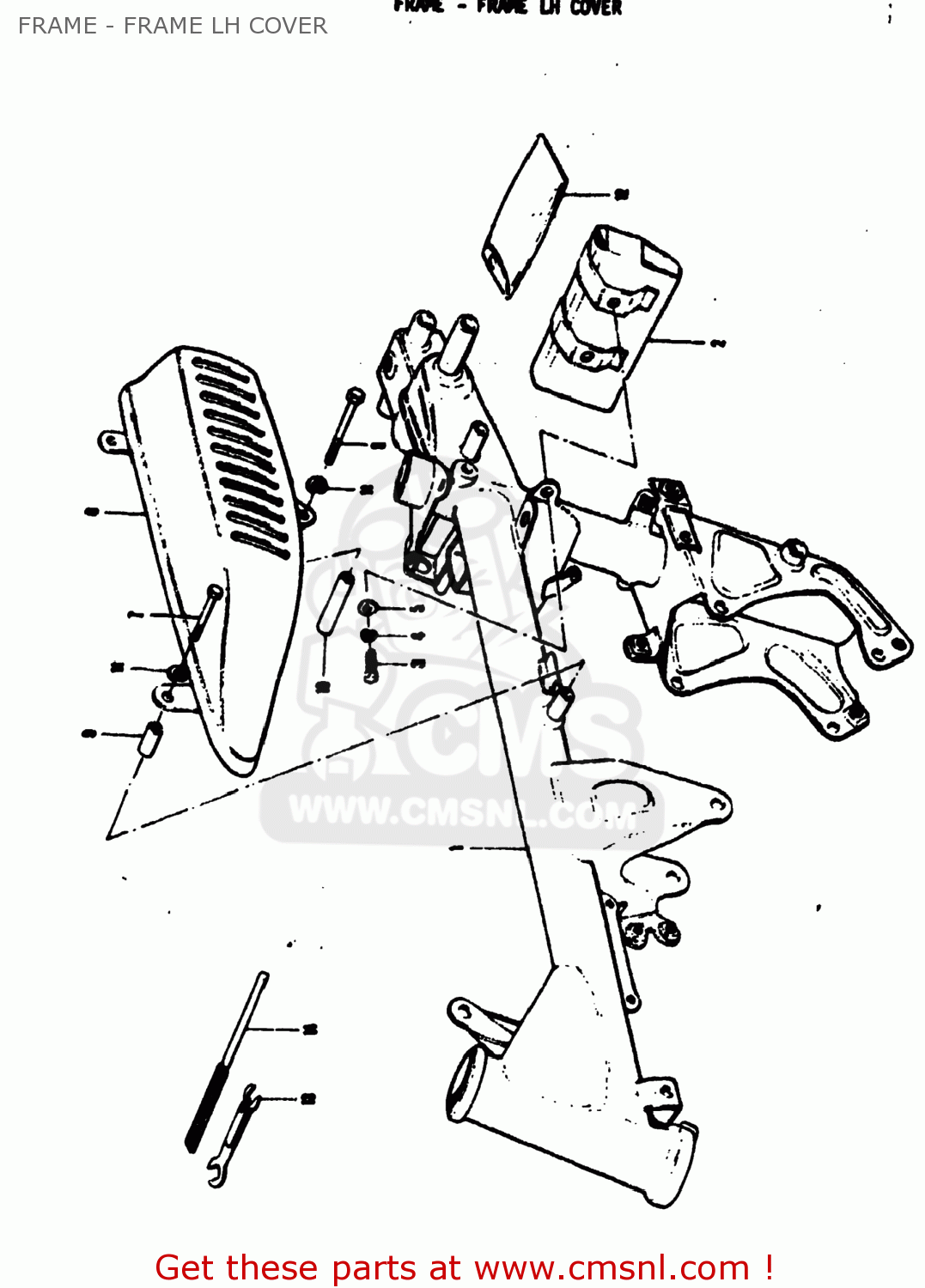 FRAME - FRAME LH COVER MT50 TRAILHOPPER 1973 (K) USA (E03)