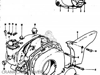 CRANKCASE COVER - MT50 TRAILHOPPER 1973 (K) USA (E03)