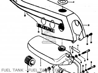 FUEL TANK - FUEL TANK COVER - MT50 TRAILHOPPER 1973 (K) USA (E03)