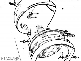 HEADLAMP - MT50 TRAILHOPPER 1973 (K) USA (E03)