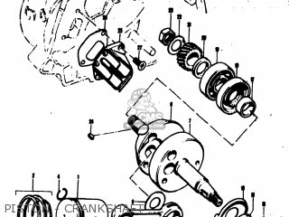 PISTON - CRANKSHAFT - MT50 TRAILHOPPER 1973 (K) USA (E03)