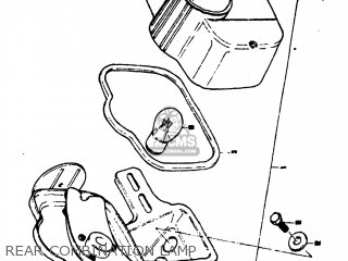 REAR COMBINATION LAMP - MT50 TRAILHOPPER 1973 (K) USA (E03)