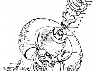 REAR WHEEL - MT50 TRAILHOPPER 1973 (K) USA (E03)