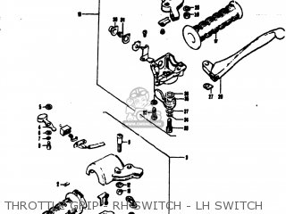 THROTTLE GRIP - RH SWITCH - LH SWITCH - MT50 TRAILHOPPER 1973 (K) USA (E03)
