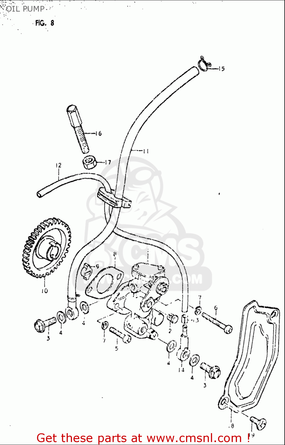 OIL PUMP OR50 1979 1980 (N) (T) USA (E03)