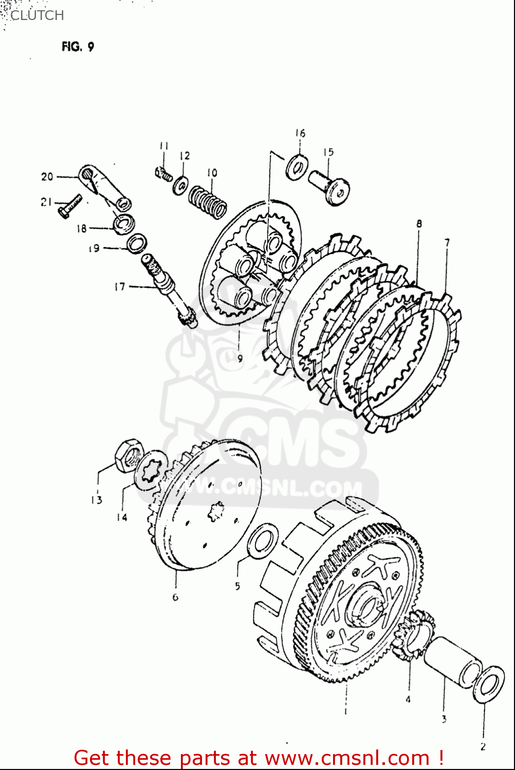 CLUTCH OR50 1979 1980 (N) (T) USA (E03)