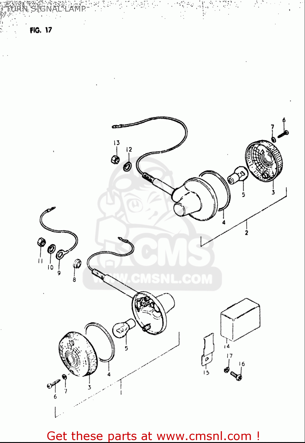 TURN SIGNAL LAMP OR50 1979 1980 (N) (T) USA (E03)