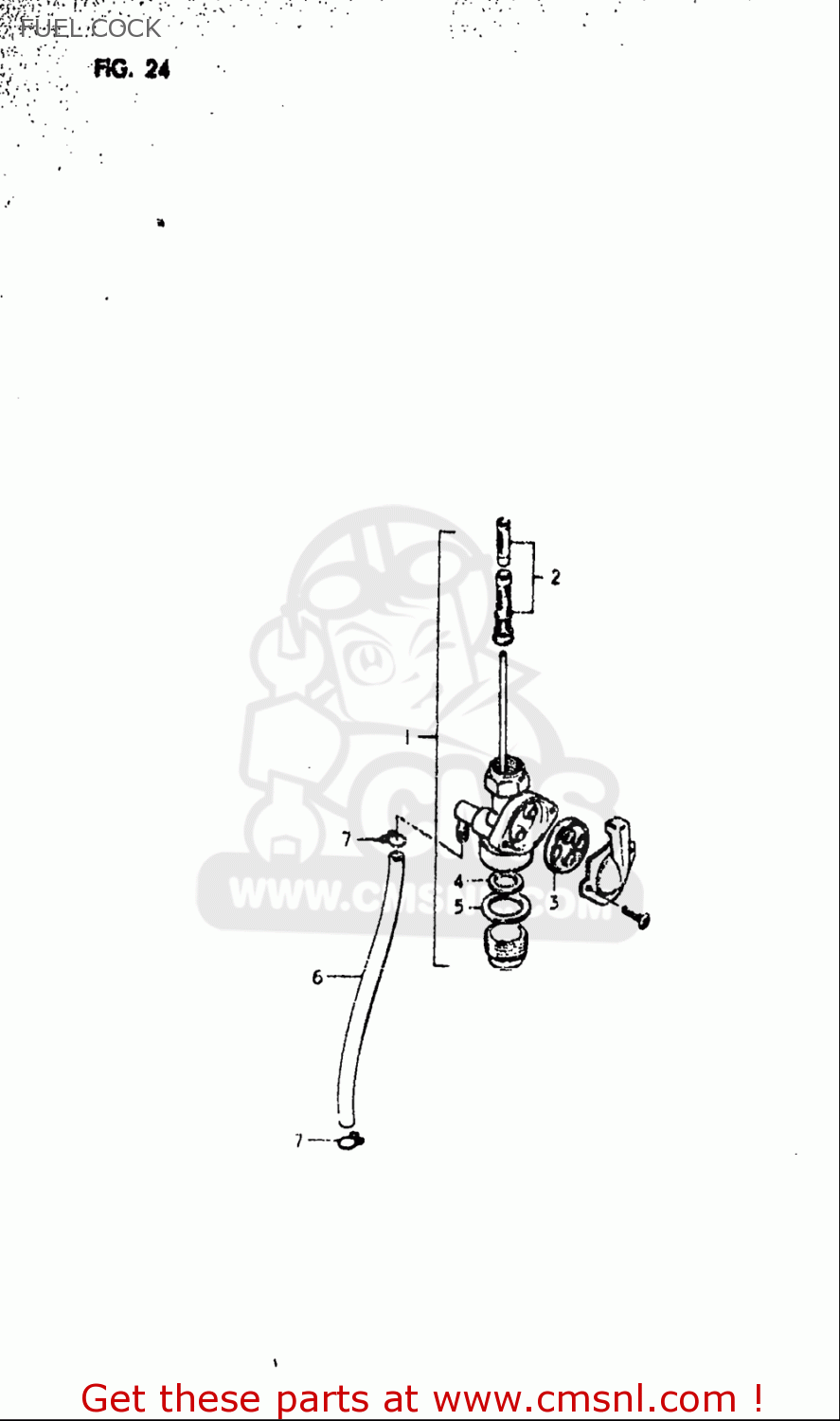 FUEL COCK OR50 1979 1980 (N) (T) USA (E03)