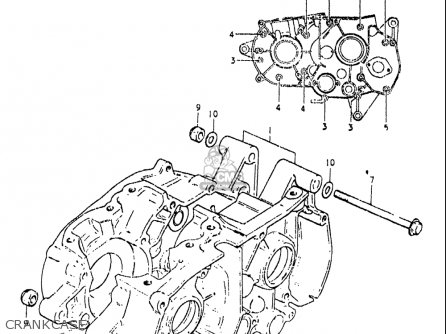 CRANKCASE - OR50 1979 1980 (N) (T) USA (E03)