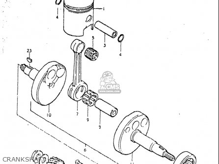 CRANKSHAFT - OR50 1979 1980 (N) (T) USA (E03)