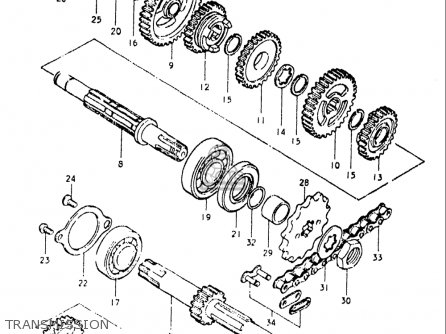 TRANSMISSION - OR50 1979 1980 (N) (T) USA (E03)