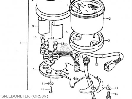 SPEEDOMETER (OR50N) - OR50 1979 1980 (N) (T) USA (E03)