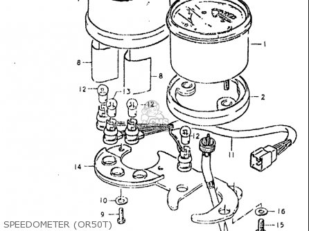 SPEEDOMETER (OR50T) - OR50 1979 1980 (N) (T) USA (E03)