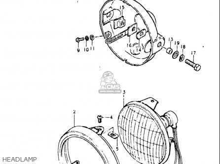 HEADLAMP - OR50 1979 1980 (N) (T) USA (E03)