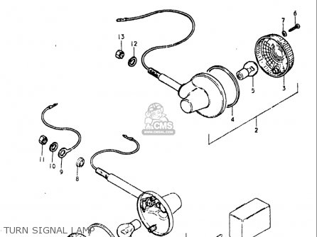 TURN SIGNAL LAMP - OR50 1979 1980 (N) (T) USA (E03)
