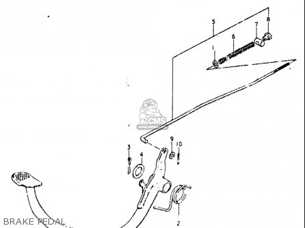 BRAKE PEDAL - OR50 1979 1980 (N) (T) USA (E03)