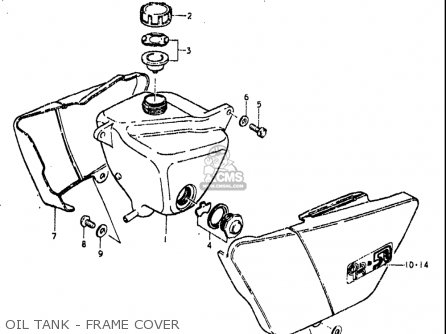 OIL TANK - FRAME COVER - OR50 1979 1980 (N) (T) USA (E03)