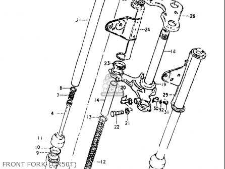 FRONT FORK (OR50T) - OR50 1979 1980 (N) (T) USA (E03)