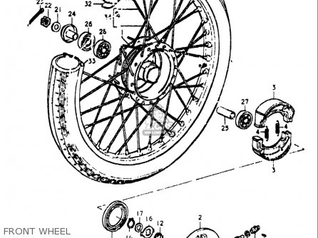 FRONT WHEEL - OR50 1979 1980 (N) (T) USA (E03)
