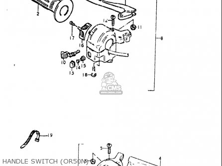 HANDLE SWITCH (OR50N) - OR50 1979 1980 (N) (T) USA (E03)